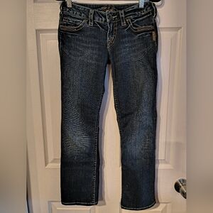 Silver Santorini Sz 24 Women's Blue Jeans